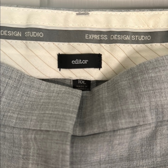 Express Editor Gray Women’s Dress Pants Size 10L Career, Office - Picture 2 of 11